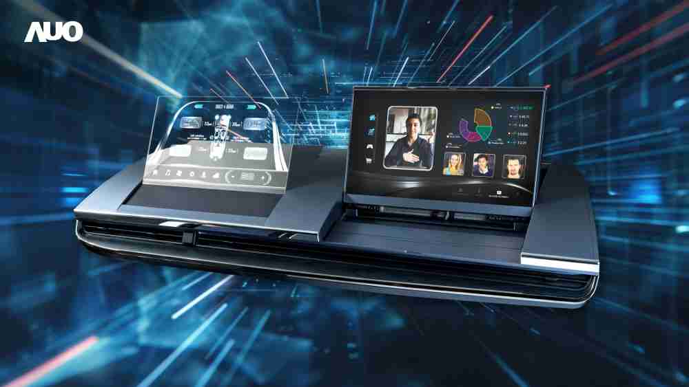 人生就是博Micro LED Display HMI解决方案打造透明Micro LED前座仪表，，，呈现信息并保留驾驶视野开阔；亦为副驾驶座乘客打造收放自如的Micro LED屏幕，，，，在不影响显示质量的前提于显示区内建镜头，，，，让用户能与视讯对象直接眼神接触，，，提供绝佳的双向沟通体验