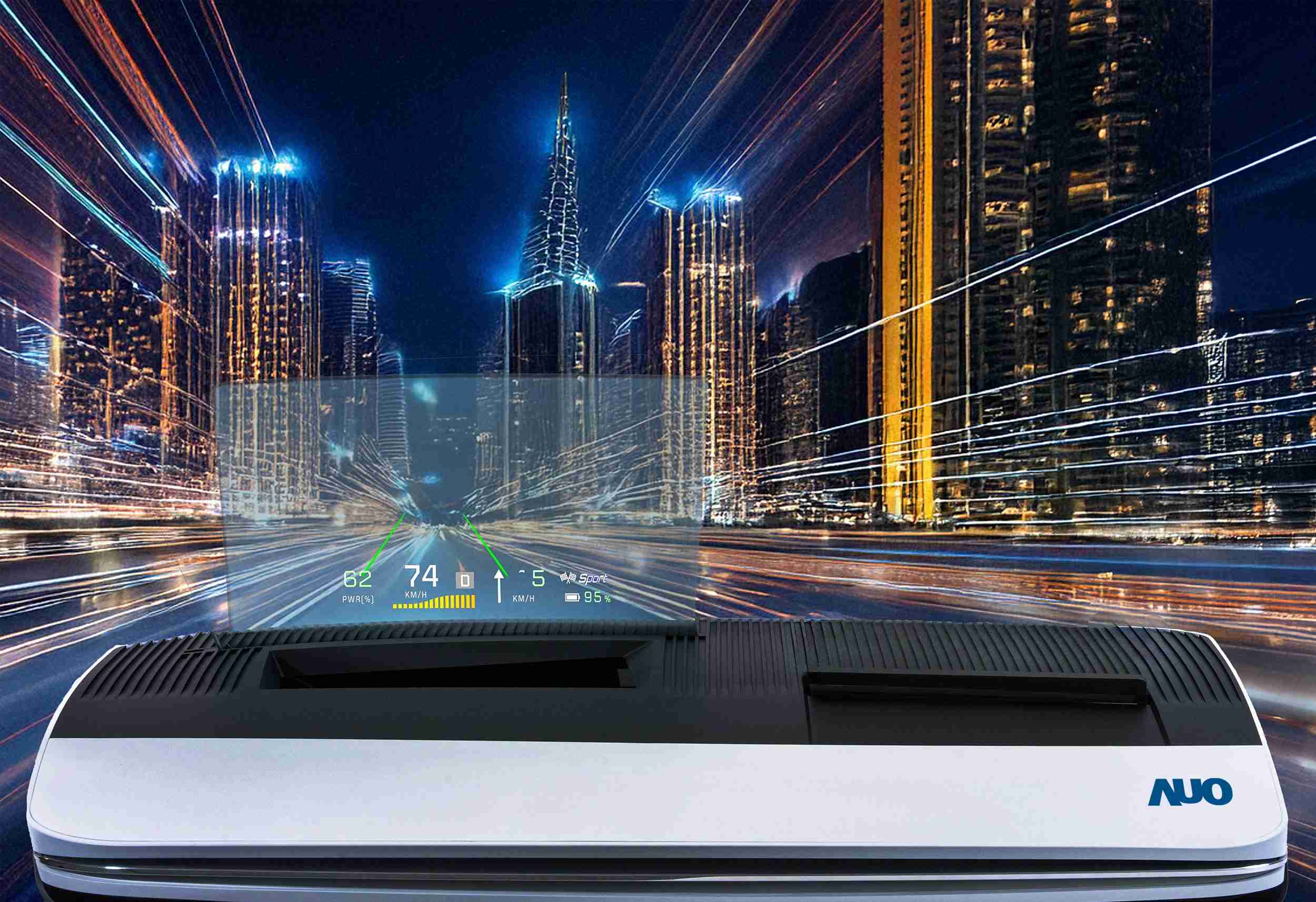 人生就是博推出13吋Micro LED抬头显示器，，，提供高入眼亮度、、、、高色彩饱和度的显示质量，，，在阳光下或黑暗中都清晰可见，，，，并利用Micro LED模块体积小的优势，，解决车用空间有限的痛点